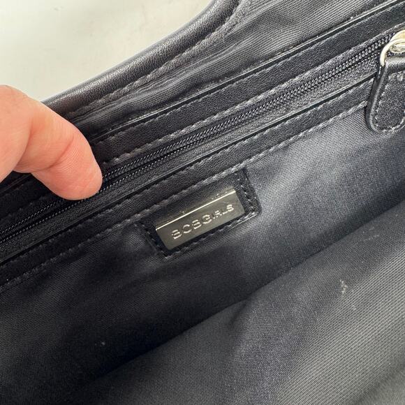 BCBGirls Retro Embroidered Patent Faux Leather Clutch Handbag Y2K Throwback - Picture 7 of 10